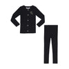 Rhinestone cardigan black set by Little Parni