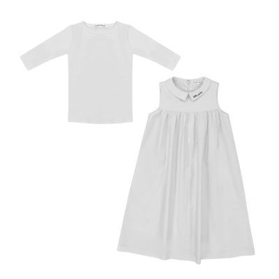 Logo collar jumper + t-shirt by Little Parni