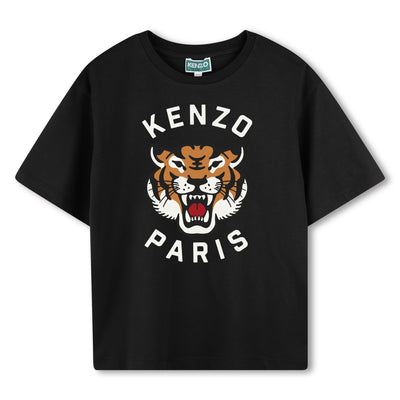 Tiger logo black tee by Kenzo