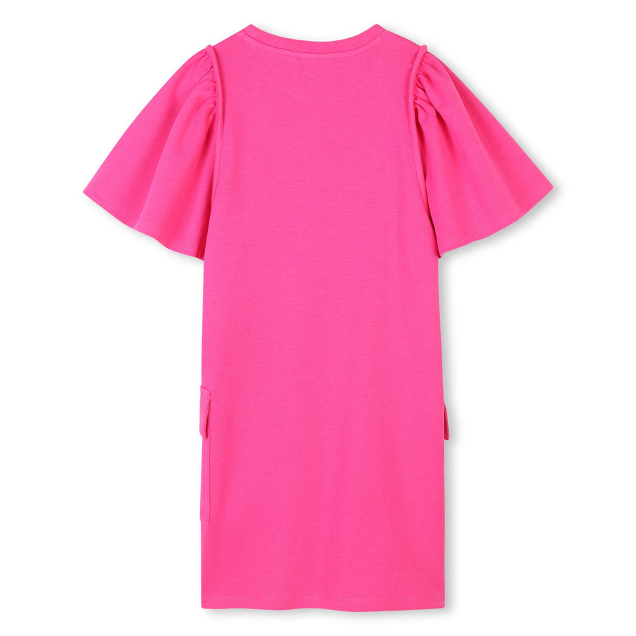 Flutter sleeve pocket dress by Kenzo