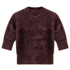 Mohair plum sweater by Mann