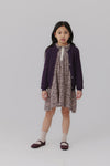 Eggplant open knit cardigan by Kipp