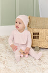 Tulip white/pink footie by Kipp Baby