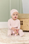 Tulip white/pink footie by Kipp Baby