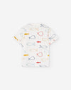 Fish printed tee by Losan