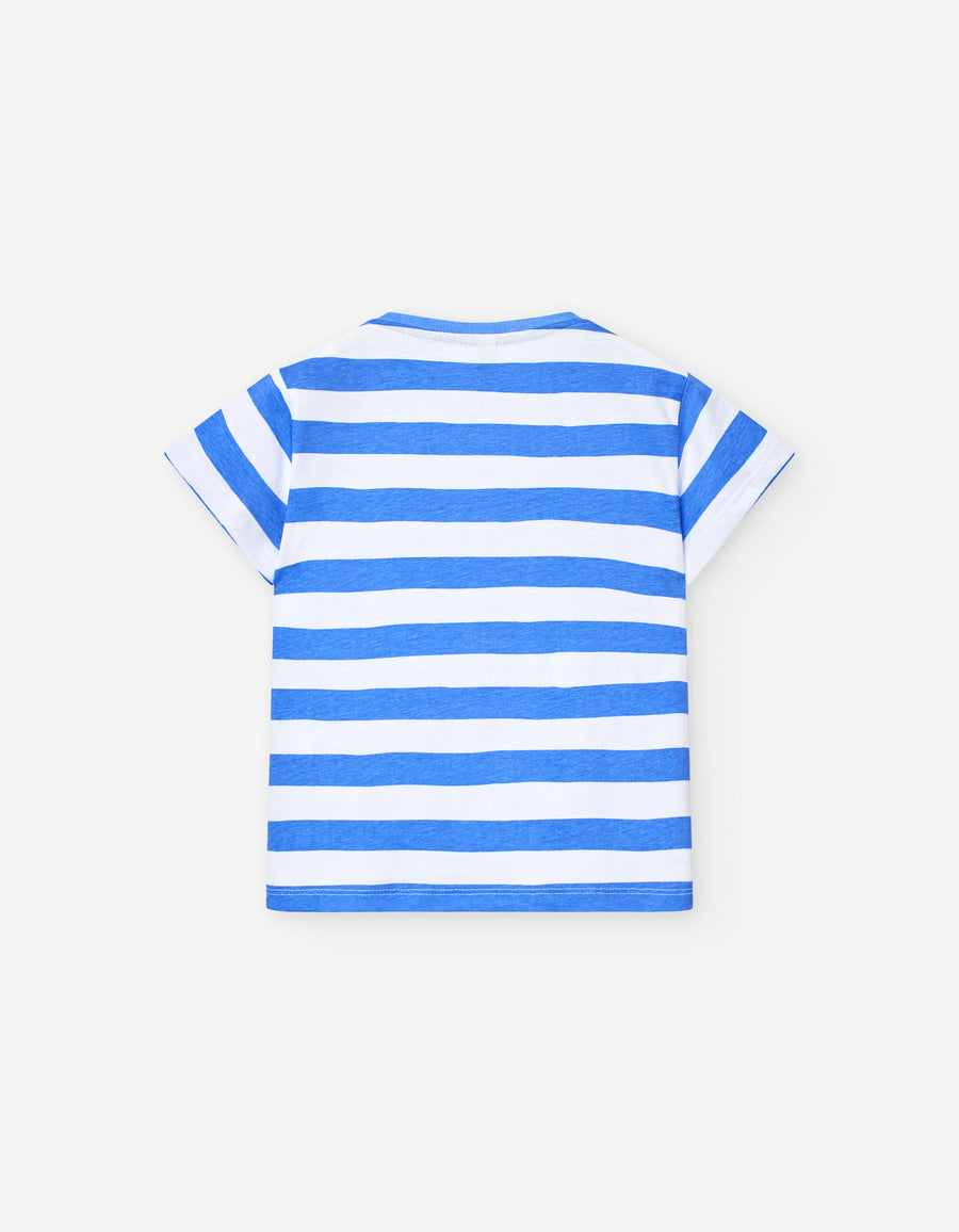 All abroad stripe tee by Losan