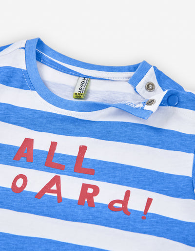 All abroad stripe tee by Losan