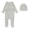 All over floral slate footie set by Lilette