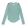 Ella green stripe tee by Luna Mae