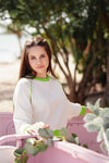 Wren logo lime sweatshirt by Luna Mae