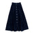 Aria denim button down skirt by Luna Mae