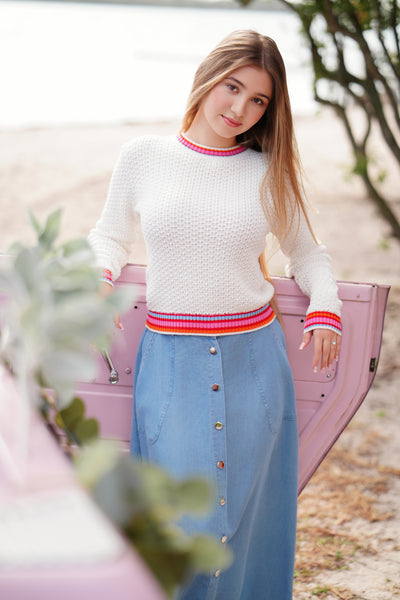 Laya pearl sweater by Luna Mae