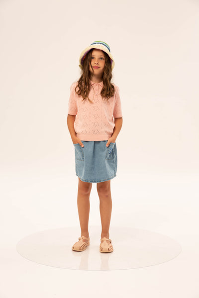 Denim gathered skirt by Wander & Wonder