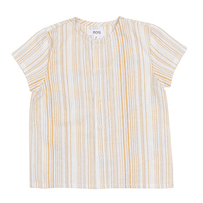 Caden mustard short sleeve shirt by Motu