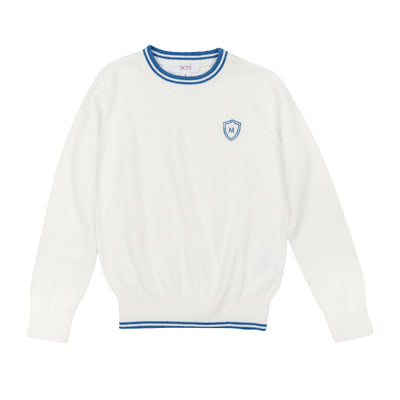 Arlo true blue long sleeve sweater by Motu