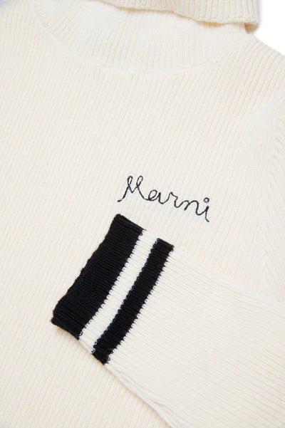 Cream turtleneck by Marni