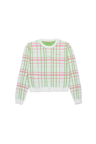 Checked knit cardigan by Marni