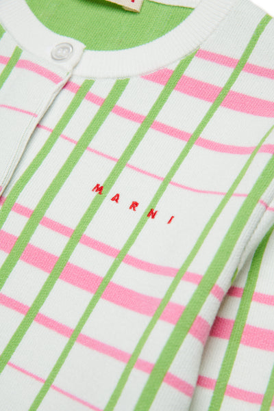 Checked knit cardigan by Marni