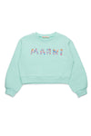 Flower logo mint sweatshirt by Marni