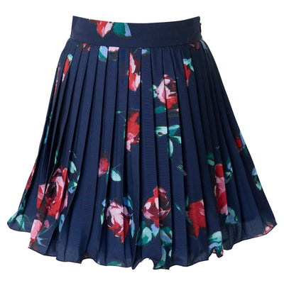 Rose print pleated skirt by Mimisol