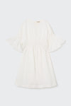 Linen ivory dress by Cozmo