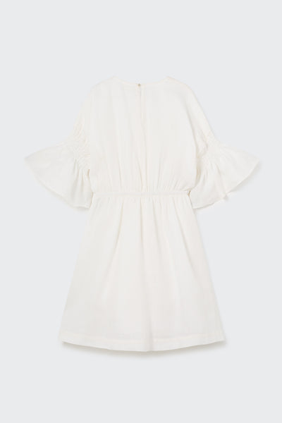 Linen ivory dress by Cozmo