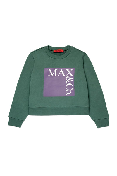 Purple square sweatshirt by Max & Co