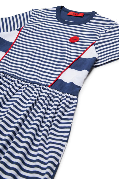 Striped navy dress by Max & Co