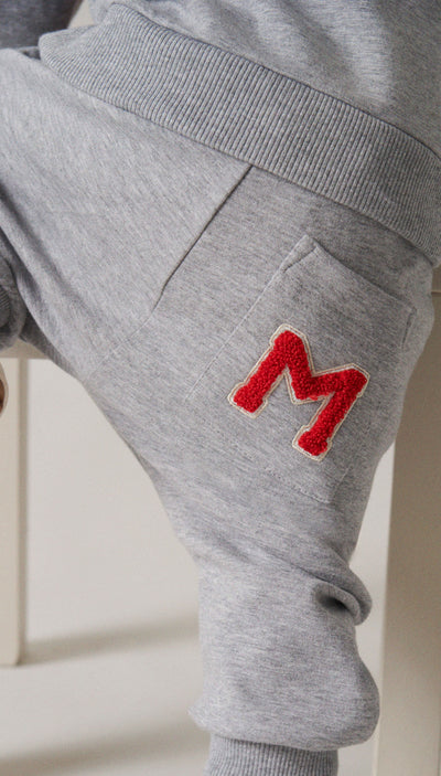 Theos red logo sweatshirt set by Marmar