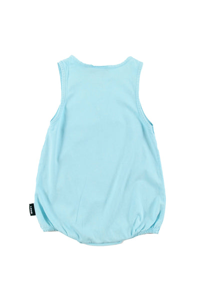 Cyan light blue romper by Loud