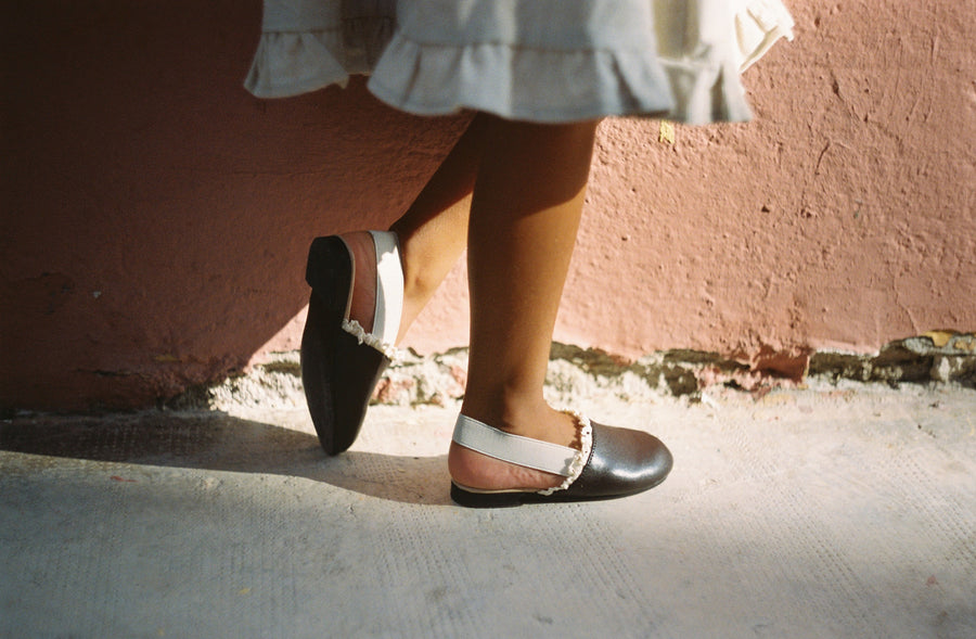 Meadow Crochet Mules by Tannery & Co