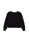 Trim knit black sweater by N21