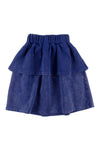 Space tiered blue skirt by Loud