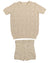 Marled textured knit sand 2 piece set by Noma