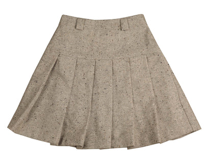 Tweed grey pleated skirt by Noma