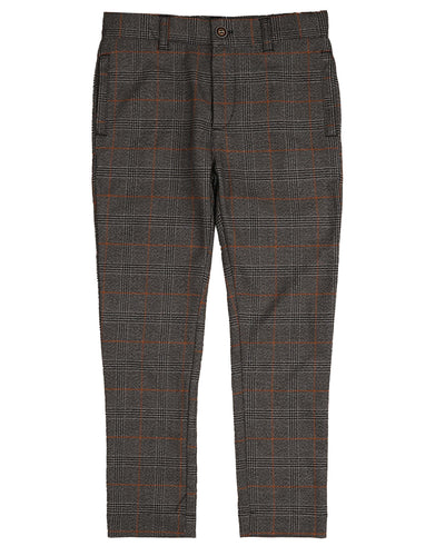 Plaid rust pants by Noma