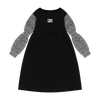 Twirl black scuba knit dress by Retro Kid