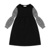 Twirl black scuba knit dress by Retro Kid