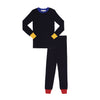 Colorblock navy/blue pajamas by Little Parni