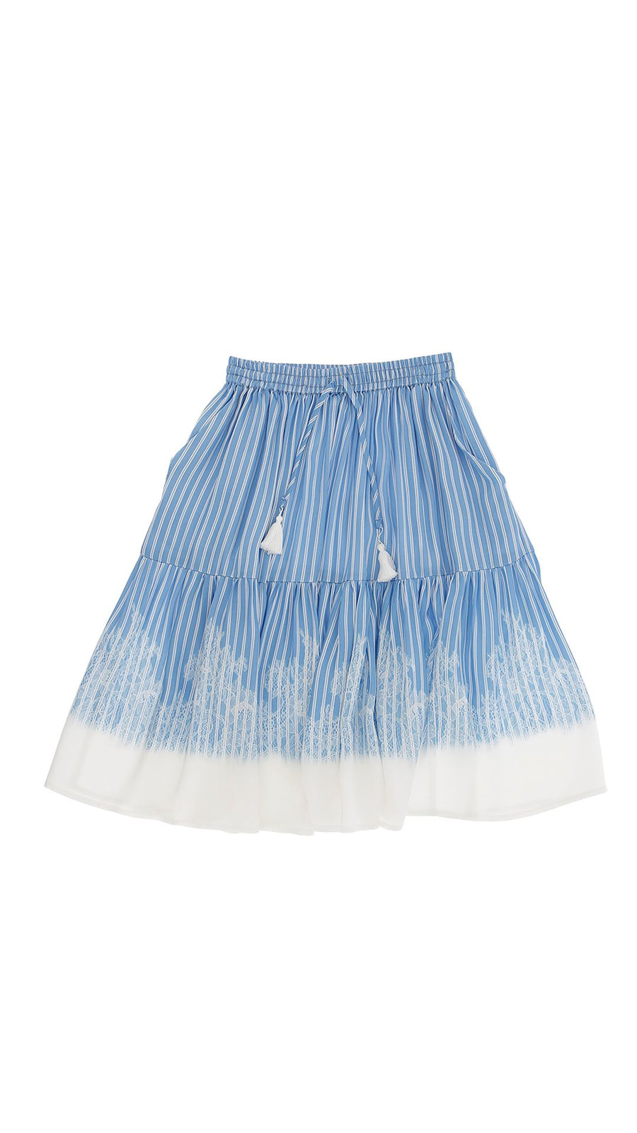 Stripe satin skirt by Ermanno Scervino