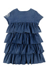 Tiered layers navy dress by Loud