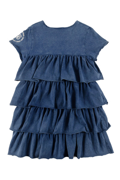 Tiered layers navy dress by Loud