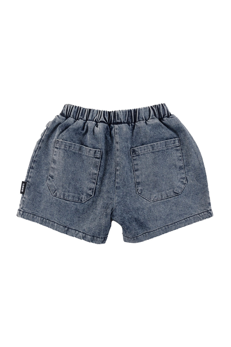 Front pocket mid blue shorts by Loud