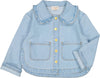 Ruffle collar light blue jacket by Louis Louise