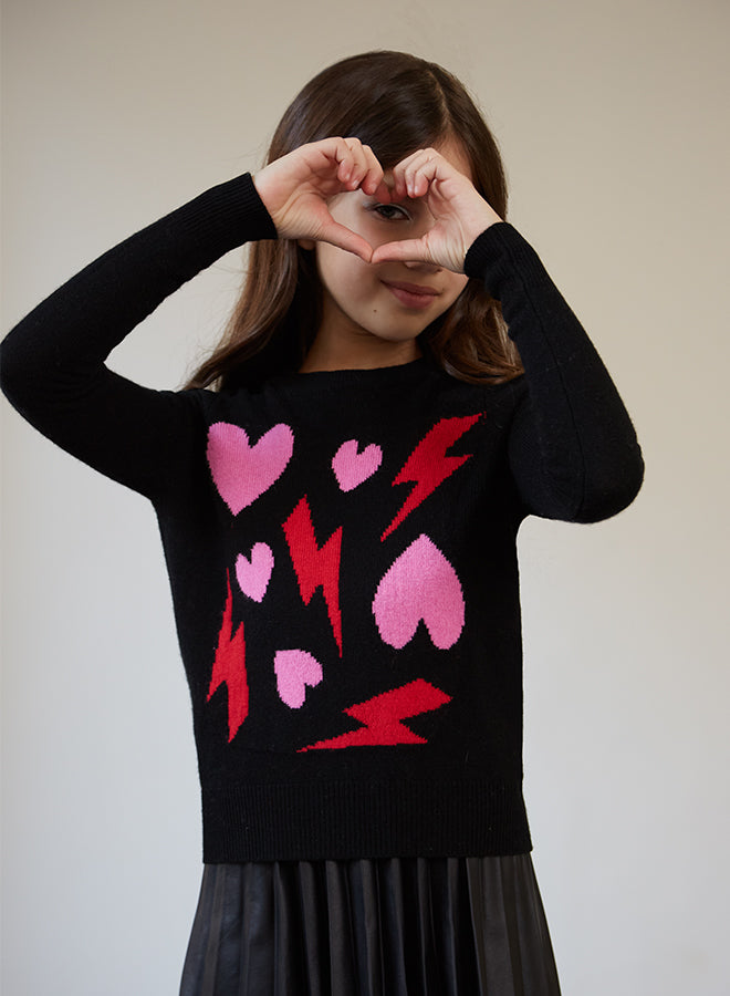 Heart & bolt sweater by Autumn Cashmere