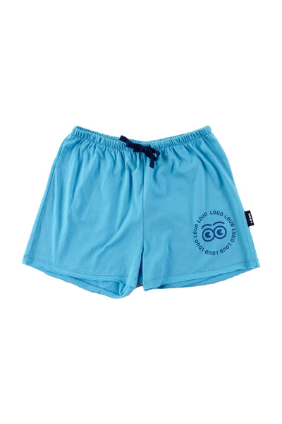 Cyan blue shorts by Loud