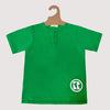 Riley Rubber Logo Green Henley Tee by Retro Kid