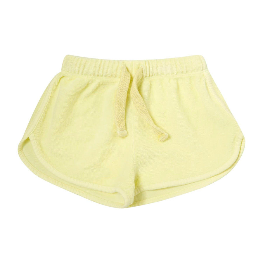 Yellow terry polo short set by Tocoto Vintage