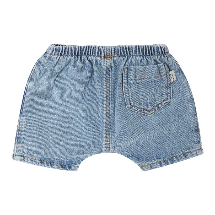 Blue denim shorts by Tocoto Vintage