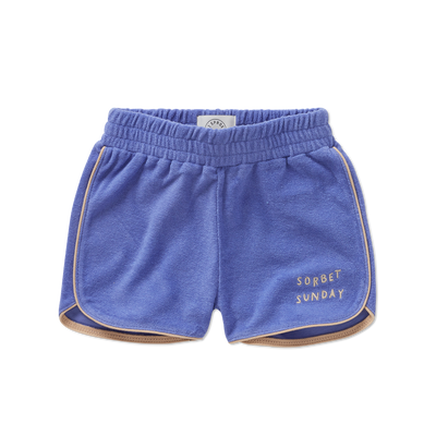 Terry blue sport shorts by Sproet & Sprout